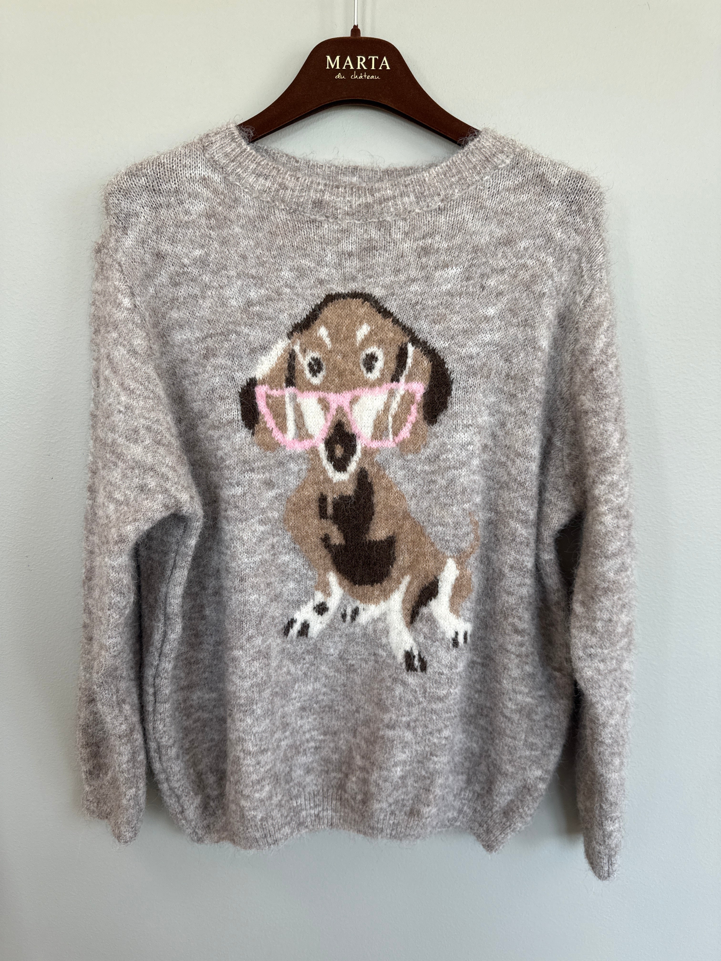Marta Du Chateau - Coraline strik - Beige mix.