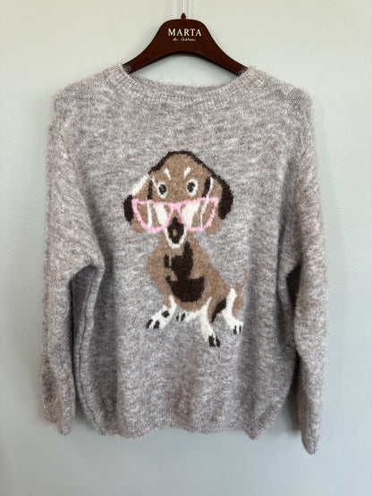 Marta Du Chateau - Coraline strik - Beige mix.