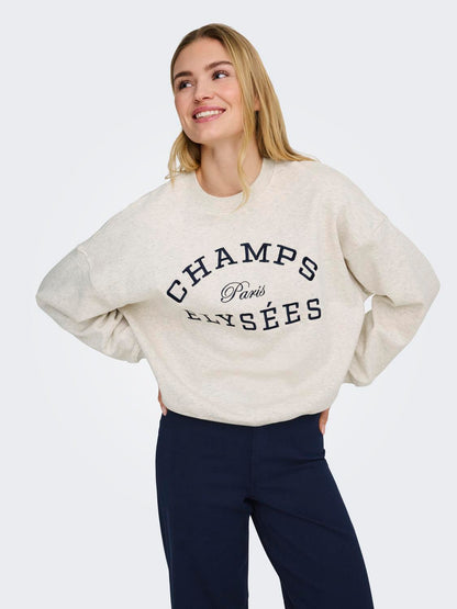 JDY - Mesa - Sweatshirt - Oatmeal