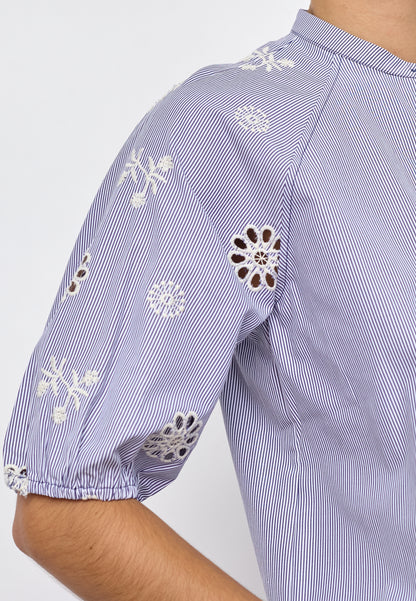 Sisters Point - Edina-SS - Bluse Navy