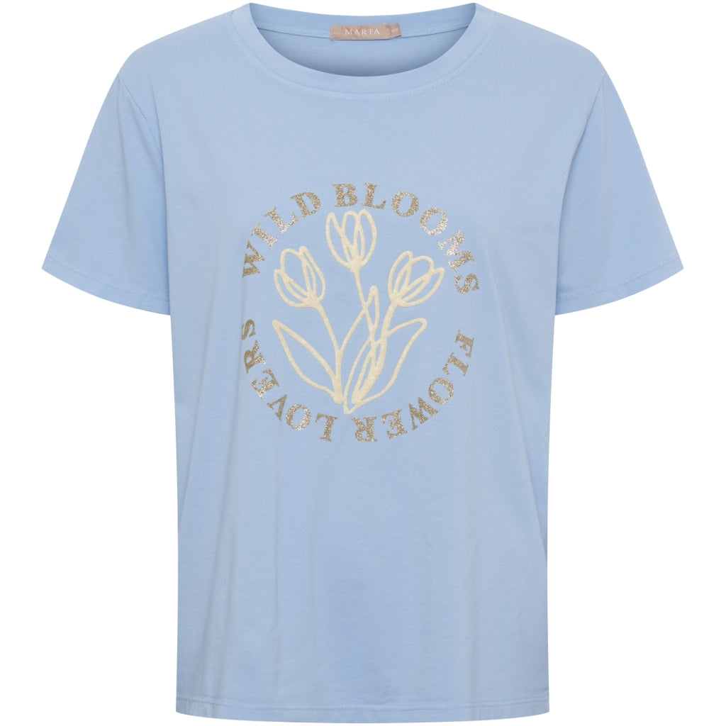 Marta Du Chateau - MdcBrianna - T-Shirt - Lyseblå