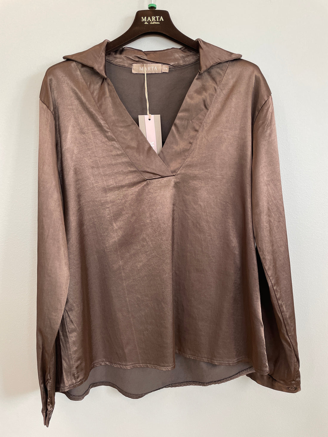 Marta Du Chateau - Amoria - Bluse Brun