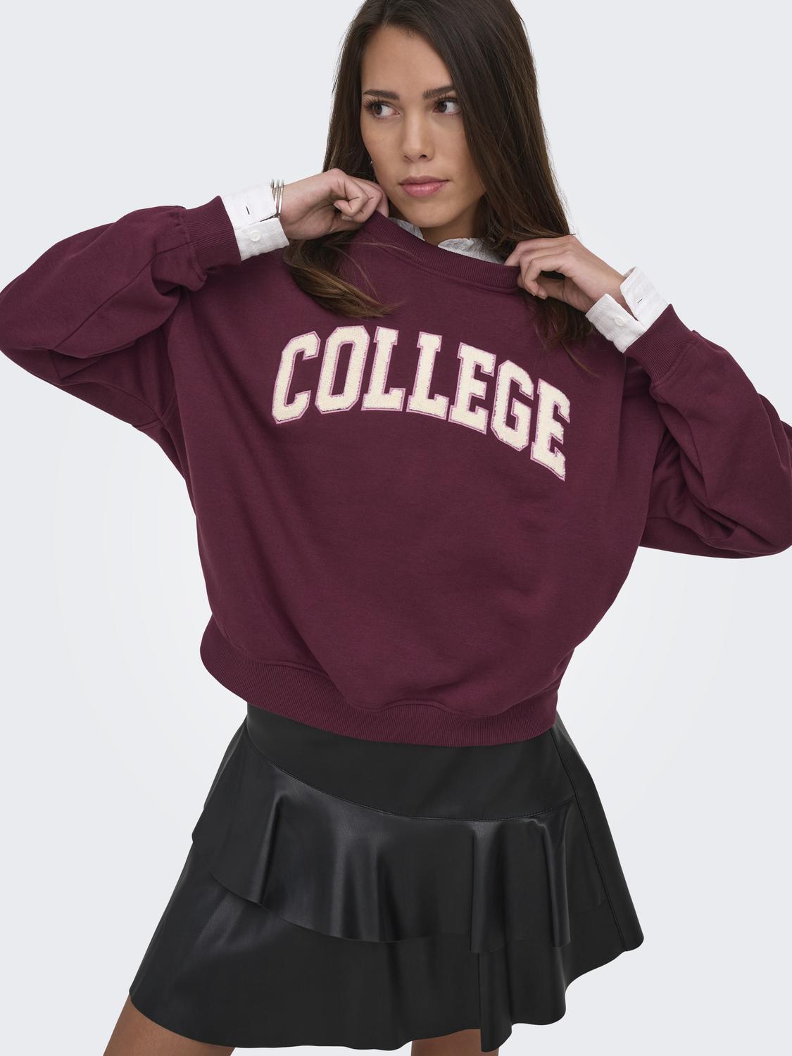 JDY - Mesa - Sweatshirt - Windsor Wine