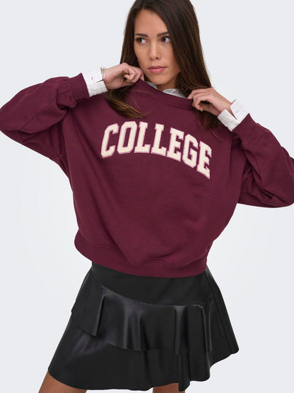 JDY - Mesa - Sweatshirt - Windsor Wine
