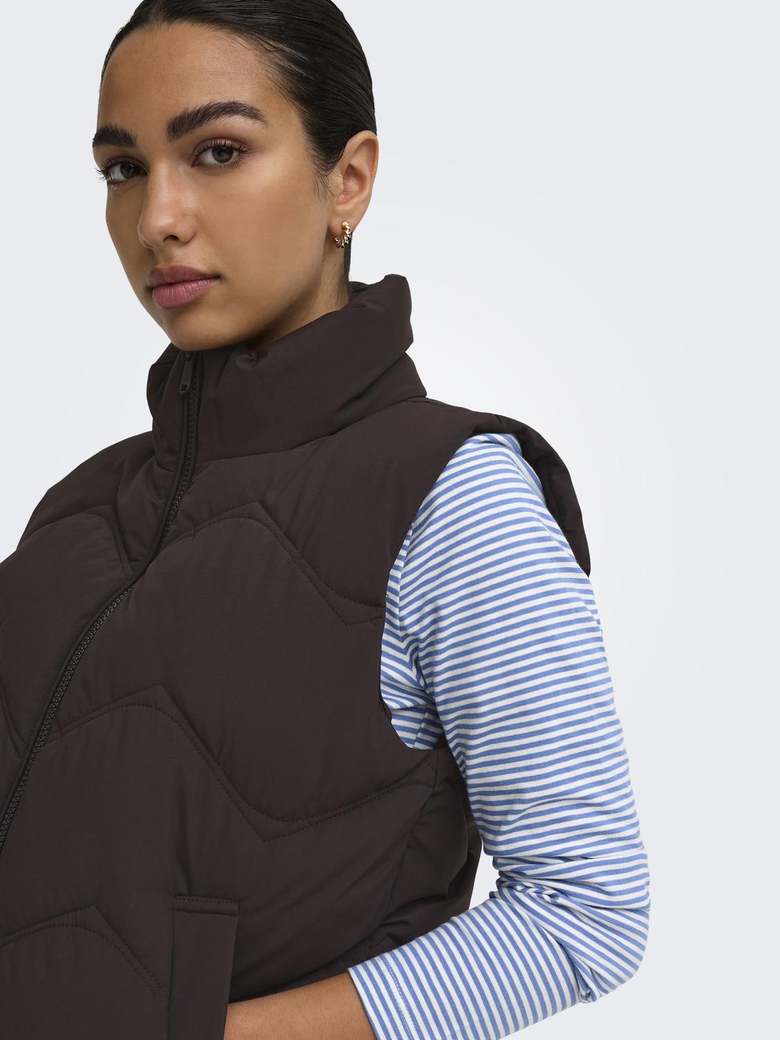 JDY - Power - Gilet - Chokolade