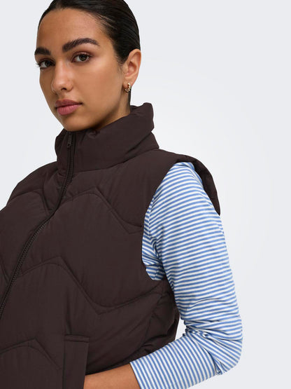 JDY - Power - Gilet - Chokolade