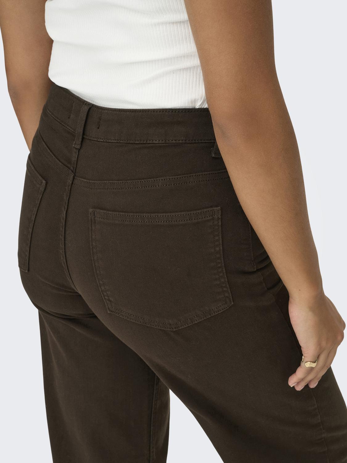 Only - Madison - Jeans - Mørkebrun Denim