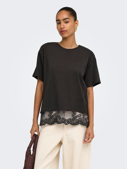 Only - Vivvi - T-shirt Chokolade