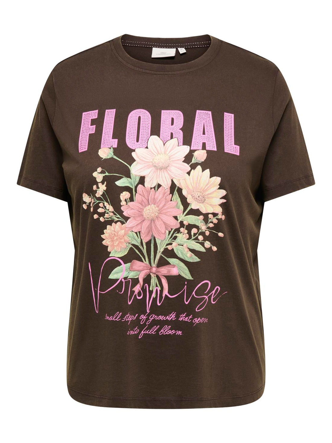 Only Carmakoma - Roxy - T-shirt Kaffebønne