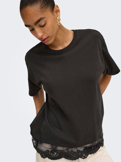 Only - Vivvi - T-shirt Chokolade