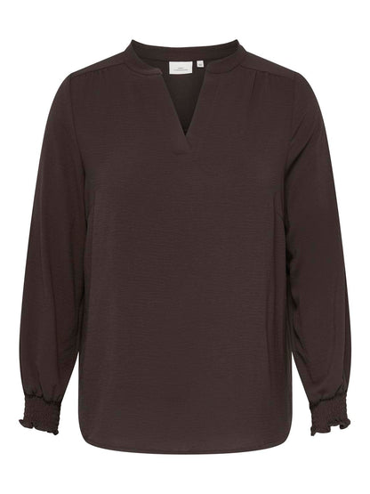 Only Carmakoma - Metta - Bluse Brun