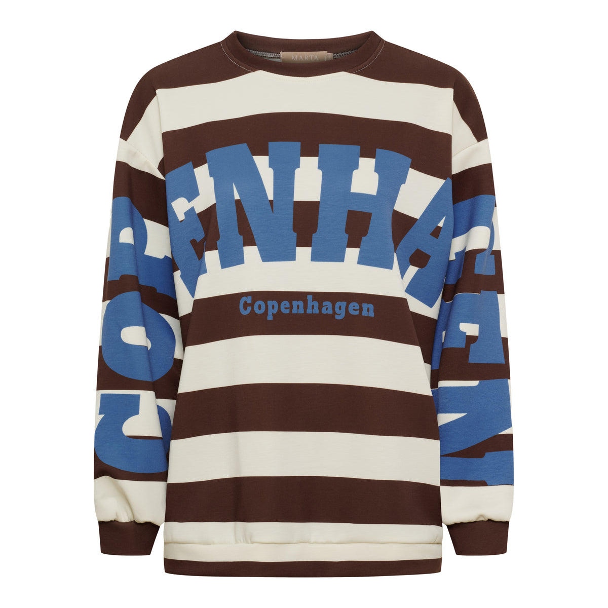 Marta Du Chateau - Nerina - Sweatshirt - Choco/jeans blue